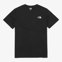 TNF 로고 EX 반팔 라운드티 NT7UN01A_BLK