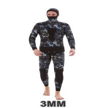 다이빙후드 모자 남성 스쿠버 긴 소매 후드 2 조각 네오프렌 수중 사냥 따뜻한 잠수복 스피어 낚시 스노클링 수영, 3.3MM - L(height170-178cm)