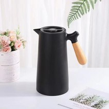 LINHYE 가정용 1L 대용량 보온주전자 냉수주전자, 블랙