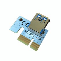 PCIE 1X to16X PCI-E 1X-USB-비디오 그래픽 카드 확장 라인 마이닝 PCI-E 연장선 소형 카드 보드, WHITE_Choice Color