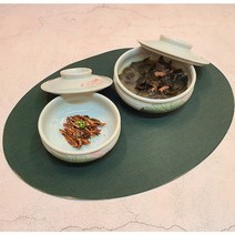 연꽃 조각 뚜껑합 핸드메이드 도자기 뚜껑그릇 반찬그릇, 대