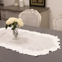 마메종 하이앤드 롱 린넨 자수 플레이스매트 TCMV8-100, 없음