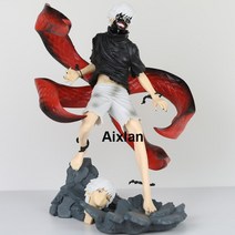 25CM 애니메이션 도쿄 구울 피규어 Kaneki Ken Touka Kirishima PVC 액션 가네 키 켄 각성 어두운 세대, A