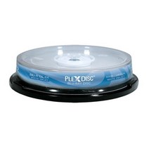 PLEXDISC 645-212 5B 6X 블루레이 더블 레이어 화이트 잉크젯 녹음 가능한 디스크 BD-R DL 10 스핀들