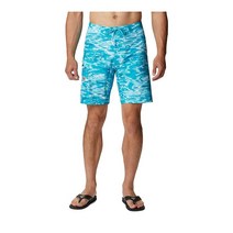 Columbia 남성용 PFG Offshore II 보드 반바지 오션 틸 리플 28, 28W x 9L, Ocean Teal Ripples