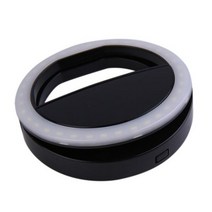디지털 카메라36 LED 셀카 라이트 폰 플래시 필 Led 카메라 클립 온 링 비디오 향상 램프, Black, Black