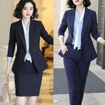 걸즈데이 여성 정장세트 오피스룩 스트라이프(자켓+치마+바지)