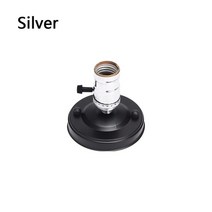 램프베이스 E27 전기 도금 알루미늄 빈티지 레트로 골동품 에디슨 천장 나사 조명 램프 전구 소켓 홀더 스, 04 silver_01 E27 E26