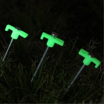 캠핑 야간안전 야광 텐트팩 25cm 10개 캠크닉 텐트고정팩 캠핑필수품 장박