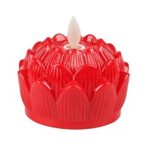 연등 소원등 부처님오신날 불교 초파일 연화등 연꽃 빛 아시아 테이블 책상 제단 불교 램프 전통 장식 예배, 01 red