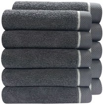 다주타올 프라임무지 호텔타올 200g 40수 면사, 그레이, 10개