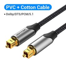 Vention-디지털 광 오디오 케이블 Toslink SPDIF 동축 1m 2m 5m 앰프 블루레이 Xbox 360 PS4 사운드바 광섬유, [01] PVC Cable Black, [01] 1.5m