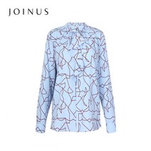 [조이너스]패턴무늬 숄장식 블라우스-JW19RB0103179A