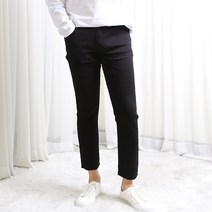 워싱 하이스판 스트레이트 숏기장 롱기장 블랙 청바지(CUDG923)