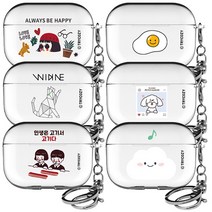 에어팟 3 세대 케이스 투명 하드케이스 컬렉션A 커플 감성 강아지 고양이, 에어팟3, GIRLS