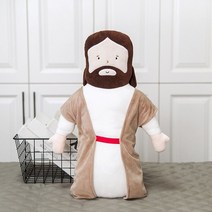 예수 50cm 인형 바디필로우 안고 자는 봉제 완구 예수님 쿠션, 이미지색상