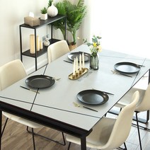 SKANDSALO 식탁보 모던 리도(가죽 테이블패드)모던 심플 방수 기름방지 두꺼운 고급그레이, T03-우아그레이 선 테이블패드 d1003, C13-가죽 테이블패드(넓이 80직사각형 140)