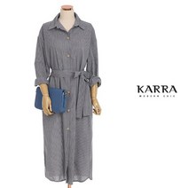 KARRA (77까지)스몰체크셔츠원피스+벨트SET_KB1FOP037C