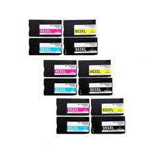 [해외] 4PK HP 953XL 953 XL HP953 교체 HP Officejet Pro 7740 8210 8710 8720 8725 8740, 3SET