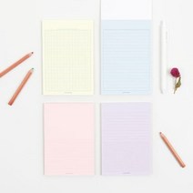 컬러 메모패드 A6 그리드
