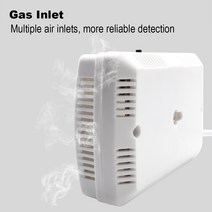 산소 가스 농도 측정기 천연 LPG 가스 누출 센서 감지기 솔레노이드 밸브 파이프 라인 메탄 경보 안전, 한개옵션0