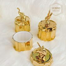 고르소 고르소 북유럽 스타일 골드 세라믹 보석 반지 주얼리 상자 보관함, 코끼리