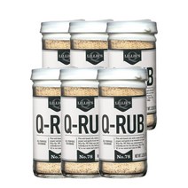 릴리스 큐 시즈닝 큐 럽 92g Lillies Q All Purpose Seasoning Q rub, 6팩