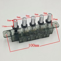 레인지 후드용 5 위치 플매트 카펫 러그인 버튼 스위치 주방 후드 용 실버 250VAC 4A 112x21x41mm