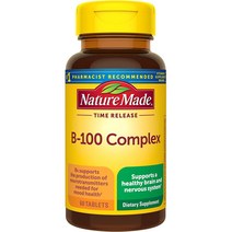 네이처메이드 Nature Made 타임릴렉스 비타민B 100 콤플렉스 60정, 1팩