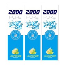 2080 베이킹소다 레몬라임 치약 3P 치아 미백 치석 임냄새 백태 구취 제거 불소 잇몸 시린이 구강 청결제 치과 치약 집들이 선물, 1, 본상품선택