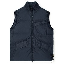 스톤 아일랜드 [명품]22FW 크링클랩스 패딩 조끼 네이비 7715G0123 V0020
