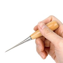 가죽 공예 우드 송곳 12cm 의류 신발 수선 펀칭기, 랜덤색상, 1개