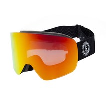 요비트 스키 스노보드 고글 2021 YOBEAT PAPUA GOGGLE BLACK-RED