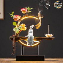 불상 인테리어 관세음보살 LED 조명 장식품, A9991