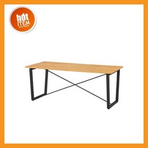 멜론 회의용 테이블 (회의실 사무실), W1800 X D900 X H720:블랙+원목