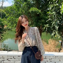 여자 셔츠 블라우스 얇은 쉬폰 루즈핏 빅사이즈 남방 이일화 여성 스퀘어넥 면접용 긴팔 손예진 체크 펀칭 린넨 고방 한소희 흰 홈쇼
