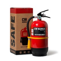 ABC분말소화기 3.3kg 가정용 업소용, SET 3_CWK33+받침대레드+스티커+점검표