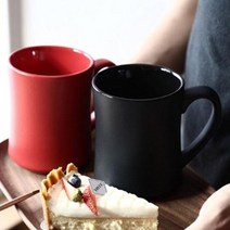 매트 무광 머그컵 머그잔 주스 물 카페 커플 컵 명품 큰 롱, 화이트