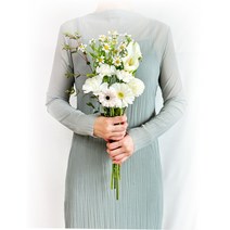 리틀캠든 최애 컬러 꽃 구독 정기구독 생화택배 데일리 플라워, 소형 - 화이트(White), 4회(2개월)
