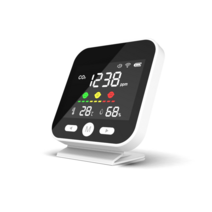 투야 와이파이 공기질 모니터 CO2 이산화탄소 계량기 온도 습도 측정 감지기 NDIR 적외선 테스터, 한개옵션0