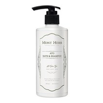 국내유통 몽뜨허브 아토 바스 앤 샴푸, 300ml × 1개