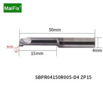 소형 공작기계 밀링머신 MaiFix 1PCS SBPR 4mm 7mm 8mm 보링 작은 구멍 CNC 선반 가공 텅스텐 강철 선삭 공구, SBPR04150R005-D4