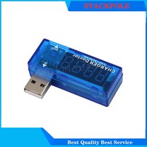 전기계량기 디지털 USB 모바일 전원 충전 전류 전압 테스터 미터 미니 충전기 의사 전압계 전류계 투명 회전