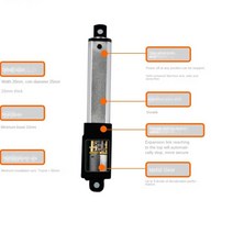 엑추에이터 왕복 엑추에이터 엑추에이터 밸브6V 12V 마이크로 선형 액추에이터 모터 actuador 10mm 스트로, 06 50mm-s 10mm 19.2N_02 12V