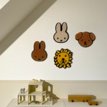 Maison Deux 벽걸이 러그 귀여운 인테리어 소품 미피, Miffy
