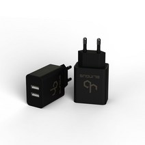 블링어스 스마트폰PD 18W 고속충전기 어댑터, 3.4A 지원 듀얼 고속 충전기, 1개