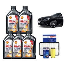 [한국 쉘정품] 그랜저IG 쉘 힐릭스 울트라 합성엔진오일 패키지 세트 2.4 가솔린, 1개