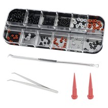 니트릴 고무 O링 키트 O-링 블랙 부나-n 0.029 ID x 0.040 CS너비 0.039 0.049 CW50 사진 미니 치과 임플란트 교체 127537, ORing-Combo-Pack, 01 ORing-Combo-Pack
