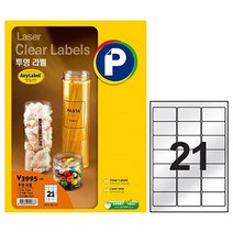 MDO5774 애니 레이저투명라벨V3995/10매/21칸 (오피스용품/사무용품/사무실용품/사무비품), 상세페이지 참조