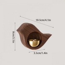 우편함 소리함 우체통 만들기 고충처리함 단독주택대문 일본 나무 초인종 버드 벨 펜던트 바람 종소리 구리 종 가게 주인 문 열기 입구 걸이식 알림, S2 doorbell